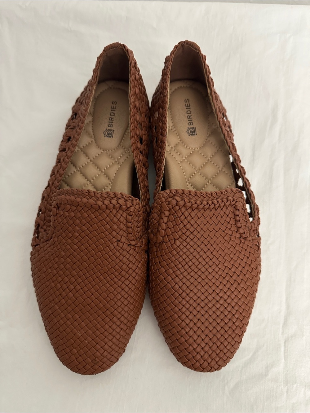 Birdies The Starling Woven Vegan Leather Slip On Shoes